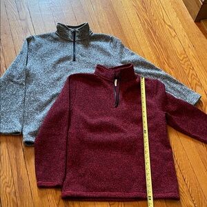 EUC 3/4 zip cozy active marl top